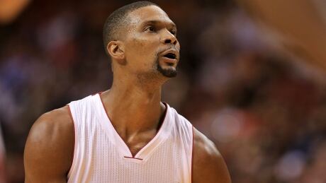 Two-time NBA champion Chris Bosh hasn't played since in February 2016 when he was sidelined with a blood clot in his leg.  Chris Bosh