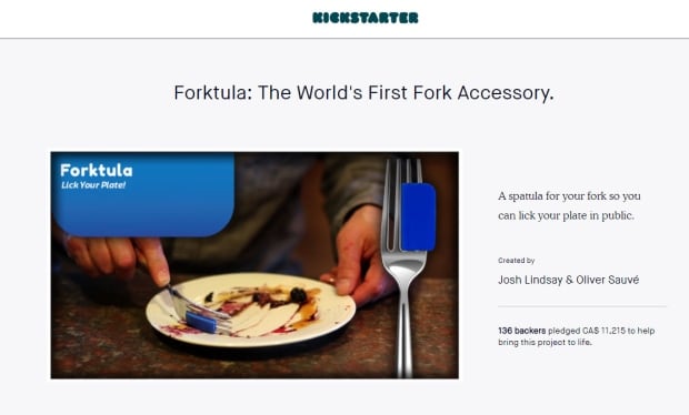 Forktula Kickstarter page