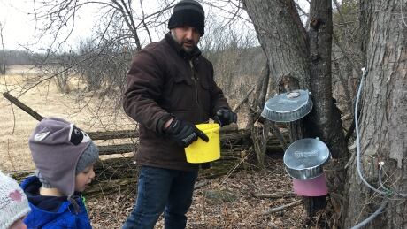 Sultan family makes maple syrup