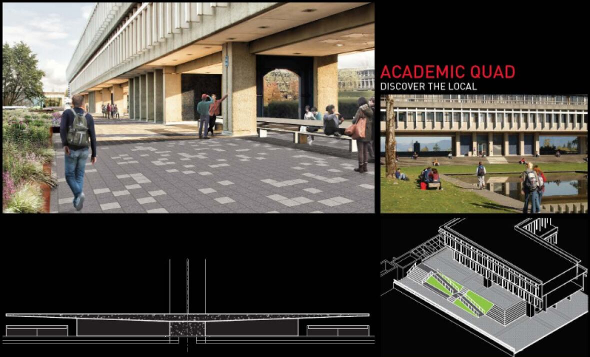 Often-filmed SFU plaza undergoing major renovations | CBC News