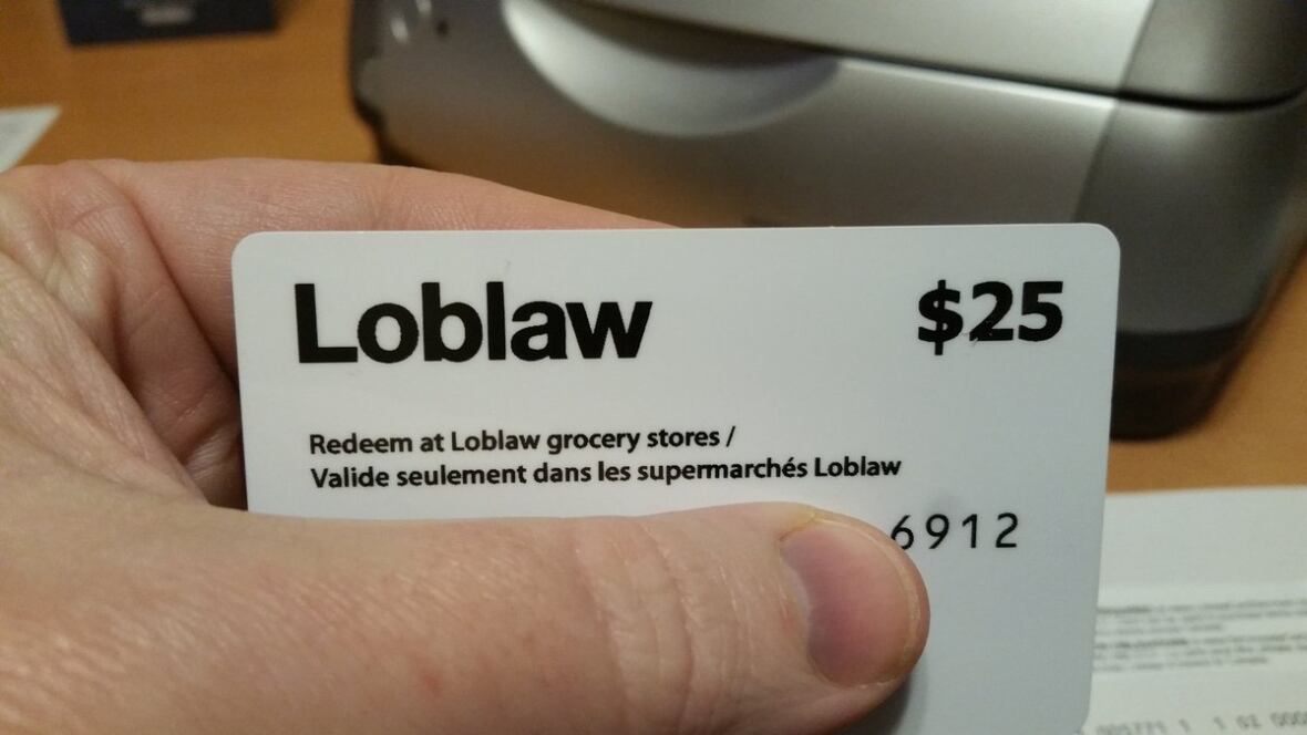 Privacy commissioner asks Loblaws why it's demanding customers send ID for $25 gift card