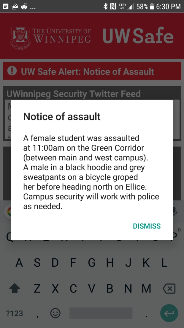 Push alert