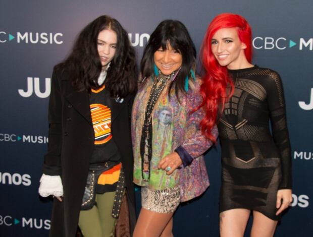 Grimes, Buffy Sainte-Marie and Lights arrive at the 2018 Juno Awards in Vancouver.