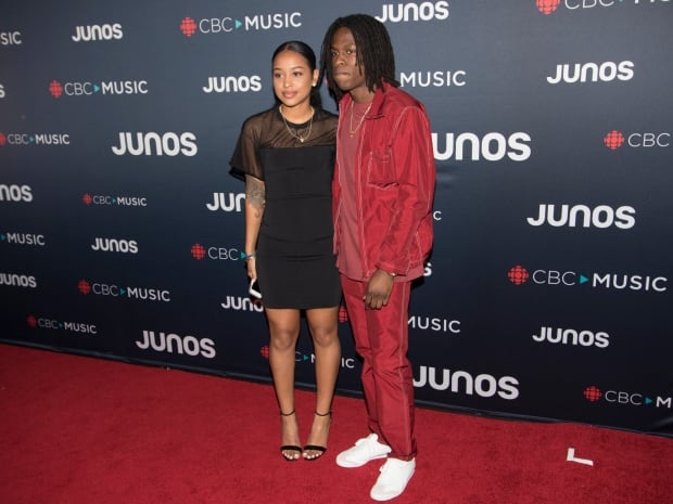 Daniel Caesar arrives at Juno Award Red Carpet show in Vancouver, Sunday March, 25, 2018. Tina Lovgr