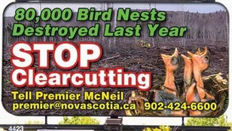 clear-cutting billboard