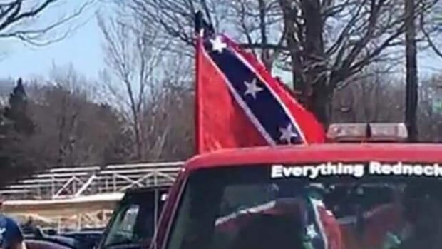 'It's a symbol of racism': Oromocto family stung by presence, defence of Confederate Flag at school | CBC News
