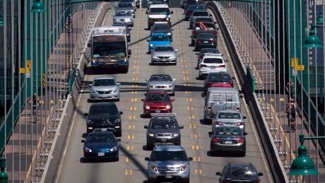 The province warns drivers to expect heavy delays on the bridge between 8p.m. Saturday July 20 and 8 a.m. the following morning. lions gate bridge north vancouver traffic