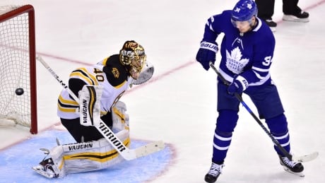 Leafs miss golden opportunity to even series with Bruins' Bergeron out
