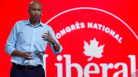 Immigration Minister Ahmed Hussen addresses a session on diversity and inclusion in Canada at the federal Liberal national convention in Halifax on Friday, April 20, 2018. Ahmed Hussen