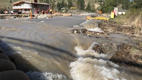 Flood waters are rising near Oliver B.C. with the spring melt. Flood waters near Oliver B.C.