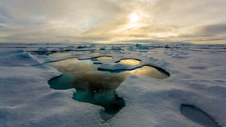 Melt pond on Arctic sea ice.
Bilder von der Polarstern-Expidition ARK XXVII-3 in die zentrale