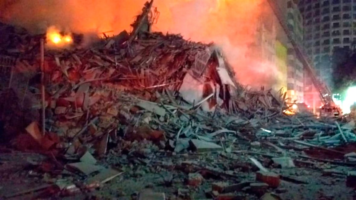 High-rise building in Brazil collapses during fire