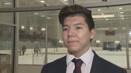 Kevin Ledoux from Team Saskatchewan says he's proud to play in the National Aboriginal Hockey Championships. Kevin Ledoux