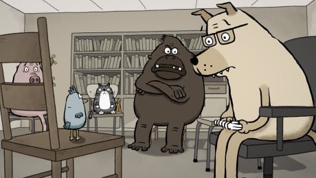 A scene from "Animal Behaviour," the new film from Oscar-winning duo Alison Snowden and David Fine. Animal Behaviour
