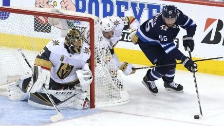 Mark Scheifele's (55) contributions to the Winnipeg Jets' success has his former junior coach - Jets Hall of Famer Dale Hawerchuk - beaming with pride. 775164235_06.jpg