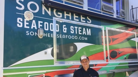 The Songhees Seasfood and Steam food truck hit the streets of Victoria earlier this month. Gary Henry, said it was his dream to work on a food truck. Gary Henry food truck Songhees