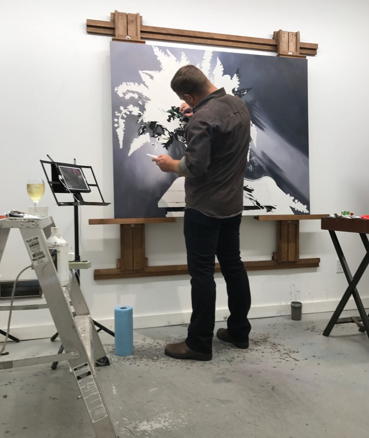 Artist Grant Boland continues painting after stroke | CBC News
