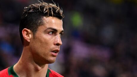 GENEVA, SWITZERLAND - MARCH 26: Cristiano Ronaldo of Portugal looks on during the International Friendly match between Portugal v Netherlands at Stade de Geneve on March 26, 2018 in Geneva, Switzerland. (Photo by Harold Cunningham/Getty Images) ronaldo-cristiano-1180