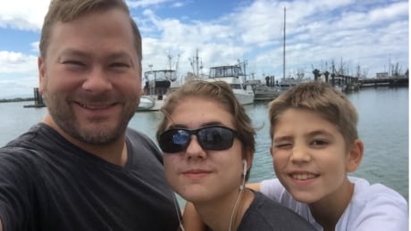 Brad Dirks and his sons, left to right, Cole, 15 and Jake, 12. Brad Dirks and sons
