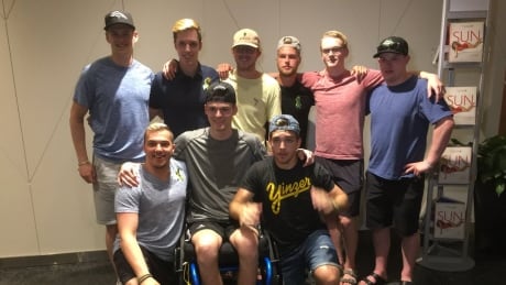 Nine of the Humboldt Broncos bus crash survivors have reunited for a trip to the NHL Awards in Vegas. Broncos survivors