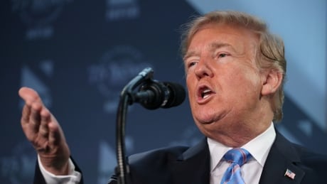 U.S. President Donald Trump delivers remarks at the National Federation of Independent Businesses 75th Anniversary Celebration in Washington, U.S., June 19, 2018. REUTERS/Jonathan Ernst - RC12CCF24CB0 USA-TRUMP/