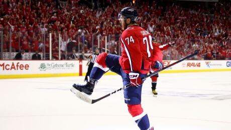 John Carlson of the Washington Capitals re-signed with the team on an 8-year deal worth $64 million US on Sunday. 775169125SR00107_2018_NHL_S