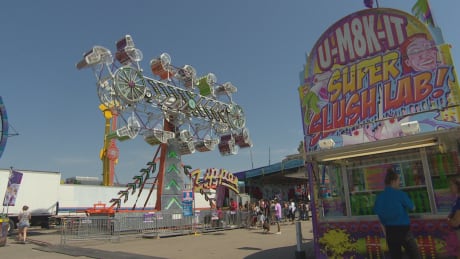 The 2018 Queen City Ex featured the return of The Zipper. The beloved ride now has over the shoulder bars to improve safety. Zipper at the Queen City Ex