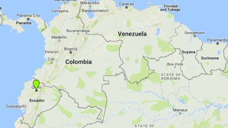 The collision early Tuesday involved a bus registered in Colombia and at least one other vehicle. Ecuador crash