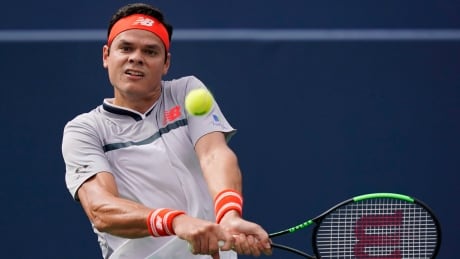 Canada's Milos Raonic, pictured above at the Rogers Cup in Toronto, will get a second shot at beating countryman Denis Shapovalov when the two face off on Thursday in Cincinnati. raonic-milos