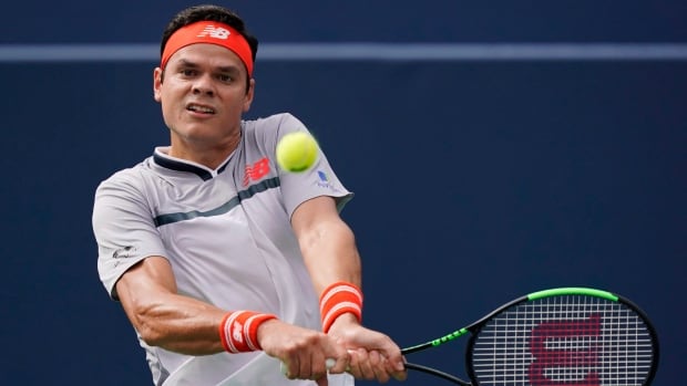 Canada's Milos Raonic, pictured above at the Rogers Cup in Toronto, will get a second shot at beating countryman Denis Shapovalov when the two face off on Thursday in Cincinnati. raonic-milos