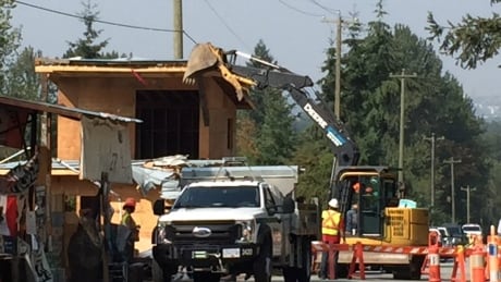 Burnaby RCMP make arrests during Camp Cloud eviction as city begins dismantling site