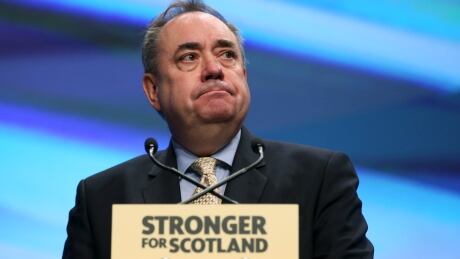 The Scottish National Party's (SNP) former leader Alex Salmond delivers his speech during the party's annual conference in Aberdeen, Scotland October 16, 2015. BRITAIN-SCOTLAND/