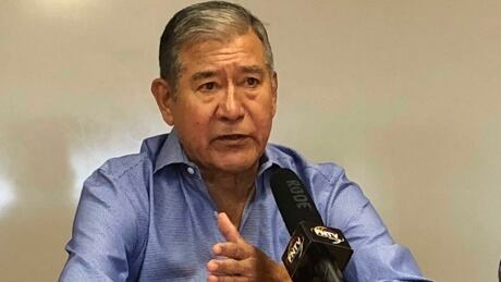 Mohawk Council of Kahnawake Grand Chief Joe Norton is unhappy about not being consulted before Quebec signed a decree offering $3.1 million to purchase land from surrounding municipalities. joe norton