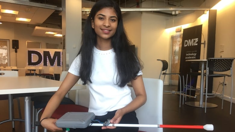 How a 15-year-old entrepreneur is reinventing the standard white cane with  smart technology