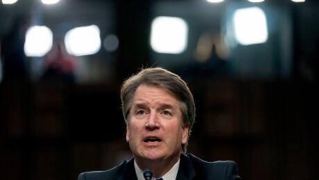 U.S. President Donald Trump's Supreme Court nominee, Brett Kavanaugh, a federal appeals court judge, speaks before the Senate judiciary committee on Capitol Hill in Washington, on Tuesday, Sept. 4, 2018, to begin his confirmation to replace retired Justice Anthony Kennedy. Senate Supreme Court