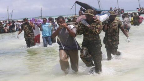 A ferry went down in Lake Victoria just a few metres from the dock in Tanzania's Ukerewe district, according to the national ferry services operator. Tanzania Lake Victoria Ferry Rescue