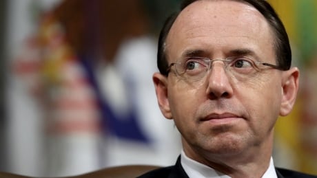 WASHINGTON, DC - JULY 30: Deputy Attorney General Rod Rosenstein attends the Religious Liberty Summit at the Department of Justice July 30, 2018 in Washington, DC. Rosenstein has recently been cited by the House Freedom caucus as a potential impeachment target for allegedly not releasing documents requested by members of Congress. 775199641WM006_Attorney_Gen
