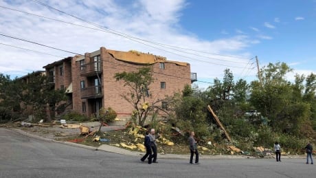 Some of the damage in Gatineau shows how powerful the tornado was. Gatineau storm damage