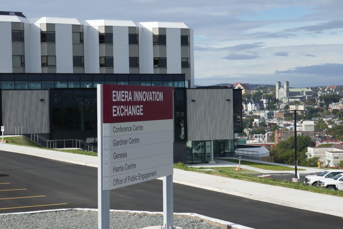 New building over looking city