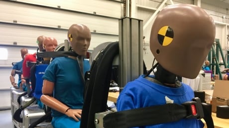 Transport Canada’s Motor Vehicle Test Centre in Blainville, Que., includes a structural test laboratory, crash laboratory and approximately 25 kilometres of test track.
Dummies.jpg