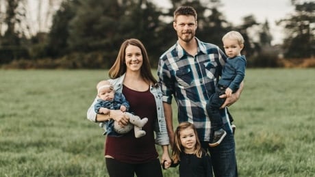 Dairy farmer Chase Davison died in a collision in September, leaving behind his wife Shannon and three young children, Tristen, Ethan and Taylor. Davison family
