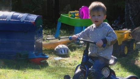 Charlie Cherriere at his Shawnigan Lake B.C. home. His parents had to administer him naloxone after he was given too much morphine following tonsil surgery. Charlie Cherriere Shawnigan Lake B.C.