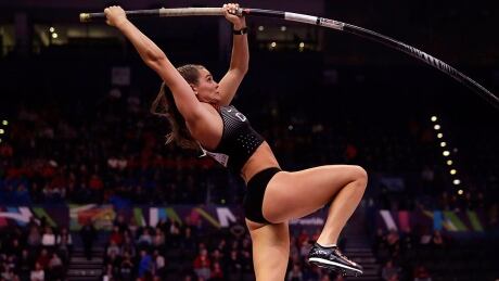 Canadian pole vaulter Alysha Newman resumes training on Monday, nearly five months after a partially torn patellar tendon in her left knee cut short the 2018 Commonwealth Games champion's season. newman-alysha-180303-1180