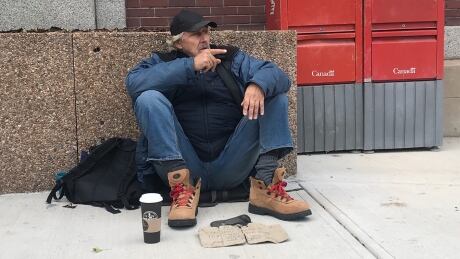 Penticton panhandler Paul Braun thinks whoever is elected to city council should come down and talk with people living on the streets if they really want to understand the issue of homelessness and lack of housing Penticton homelessness
