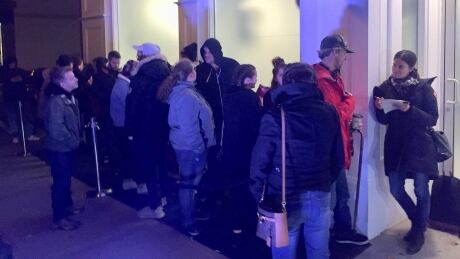 The line of people outside Tweed on Water Street in downtown St. John's steadily grew leading up to midnight, when N.L. would start legally selling marijuana. legal pot