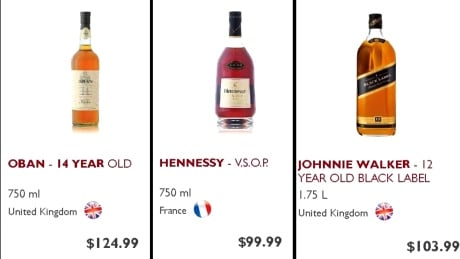 The B.C. Liquor Store price list for the stolen alcohol totaling $56,000 found stashed in a Delta home.  Stolen liquor found