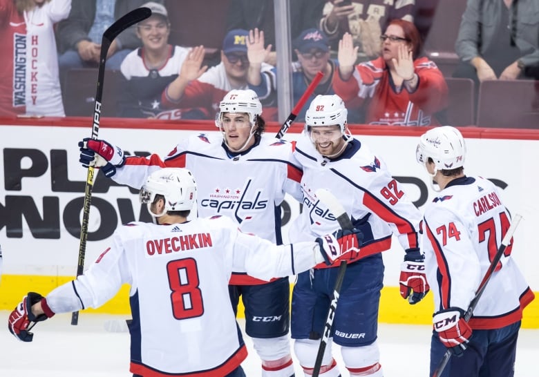 The Washington Capitals T.J. Oshie John Carlson Alex Ovechkin