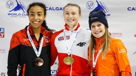 Canada grabs 2 medals in short track World Cup opener