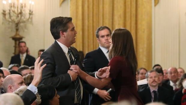 White House accused of tweeting doctored video of CNN reporter | CBC News
