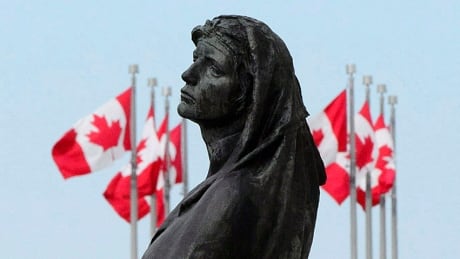 The statue of Veritas (Truth) is shown in front of the Supreme Court of Canada in Ottawa in this file photo. The nation's top court is being asked to hear an access-to-information case from Newfoundland and Labrador. Veritas (Truth) Supreme Court of Canada CP